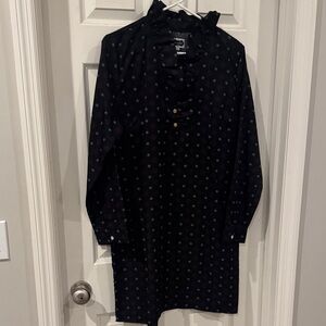 Mud Pie Black and Gray Patterned Dress